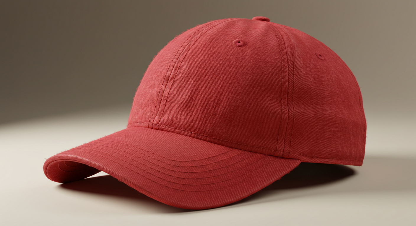 Vintage Washed Denim Baseball Cap – Unisex Adjustable - Image 3