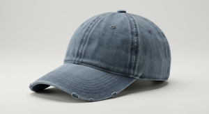 Vintage Washed Denim Baseball Cap – Unisex Adjustable