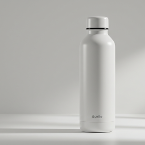 Minimalist White Stainless Steel Thermo Bottle – 500ml