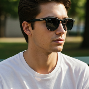 Black Aviator Adventure Sunglasses- Stylish Frame