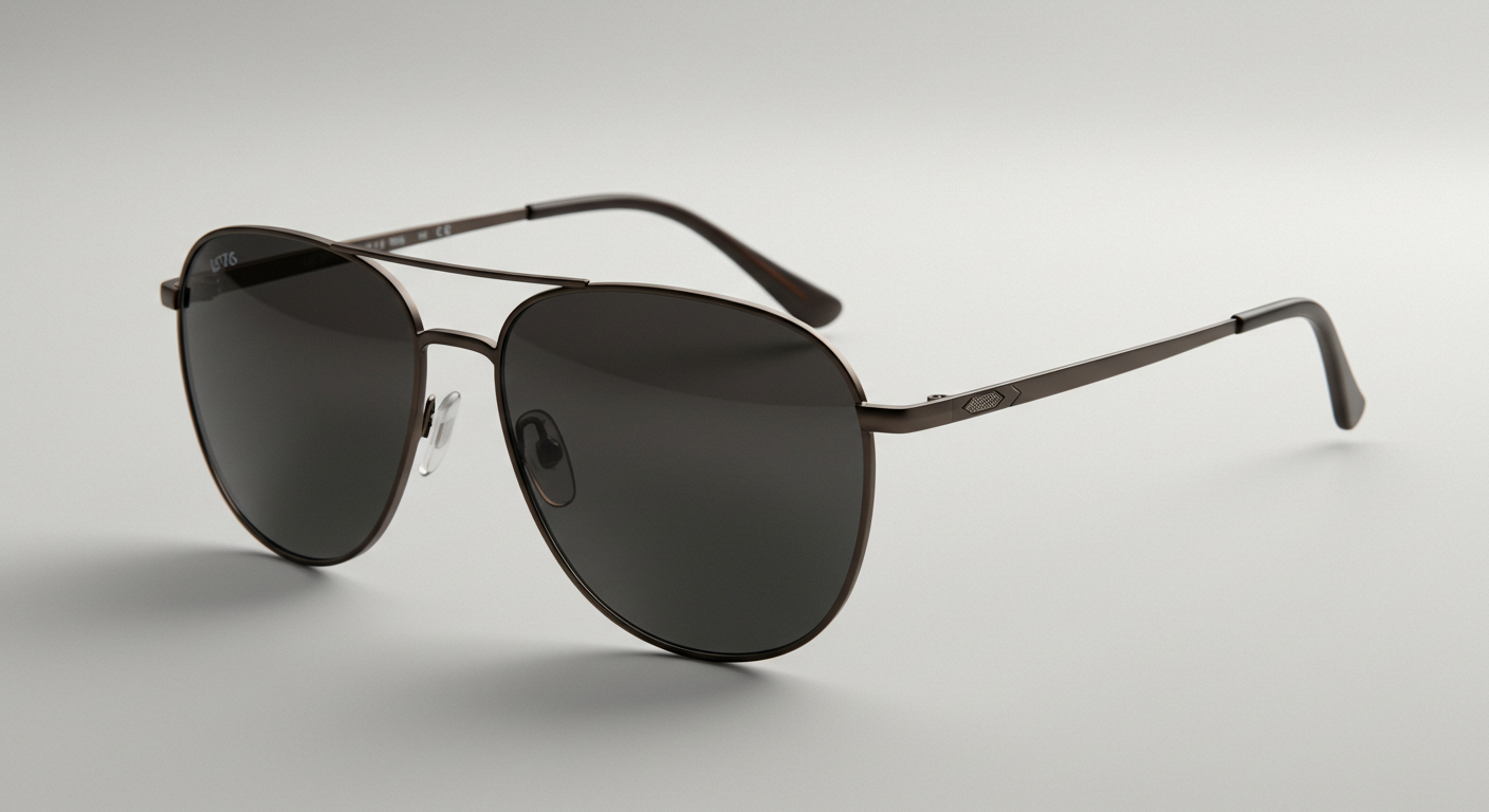 Black Aviator Adventure Sunglasses- Stylish Frame - Image 4
