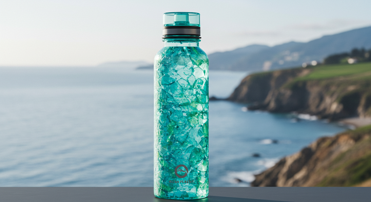 Ocean Plastic Reusable Water Bottle – Eco Edition - Image 3