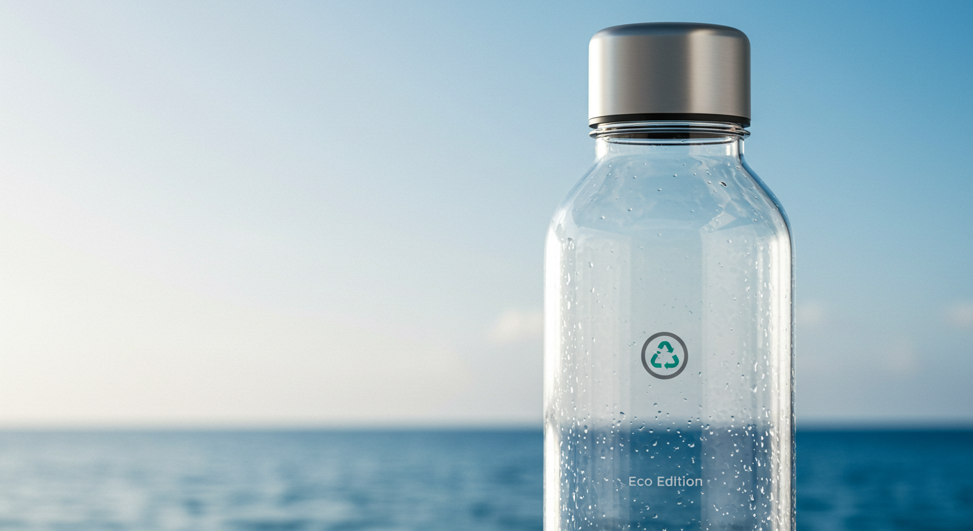 Ocean Plastic Reusable Water Bottle – Eco Edition - Image 2